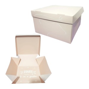 PACKING CAJA SORPRESA EXPLOSIVA CREMA 20x20x12cm COD554